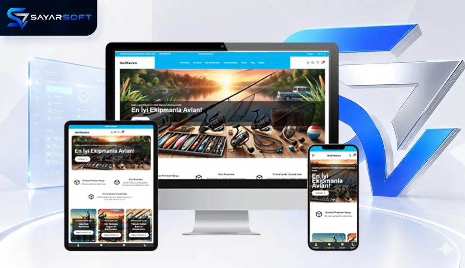 Avcılık ve Outdoor Ekipmanları E-Ticaret Web Sitesi Paketi