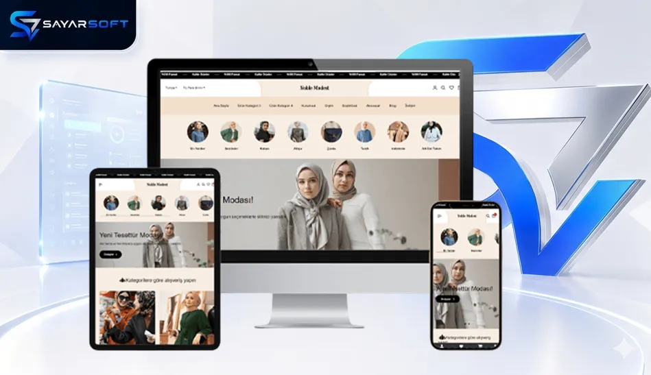 Tesettür Giyim ve Muhafazakâr Moda E-Ticaret Web Sitesi Paketi