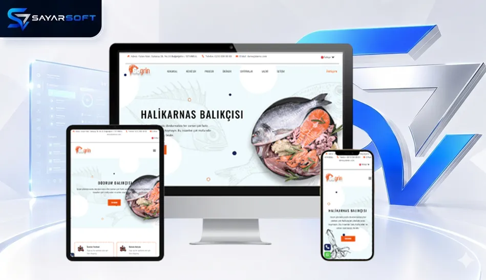Balık Restoranı ve Izgara Menü Web Sitesi Paketi