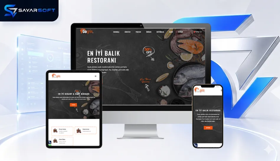 Balık Restoranı ve Deniz Ürünleri Web Sitesi Paketi
