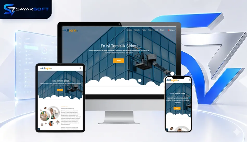 Profesyonel Temizlik Şirketi Web Sitesi Paketi
