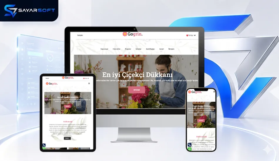 Online Çiçekçi ve Çiçek Sipariş Web Sitesi Paketi