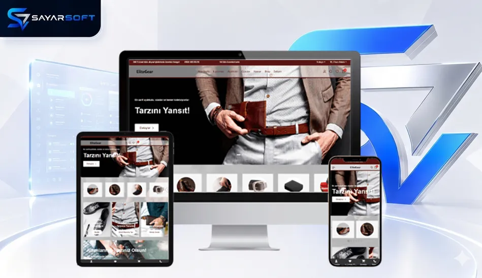 E-Ticaret Erkek Aksesuarları Satışı Hazır Web Sitesi Paketi