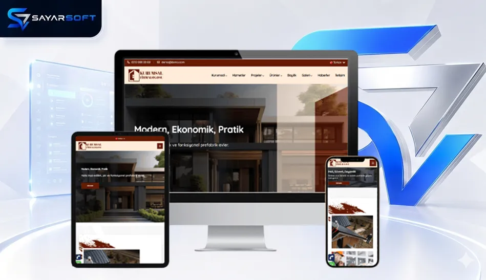 Prefabrik Yapı ve Konteyner Sistemleri Hazır Web Sitesi Paketi