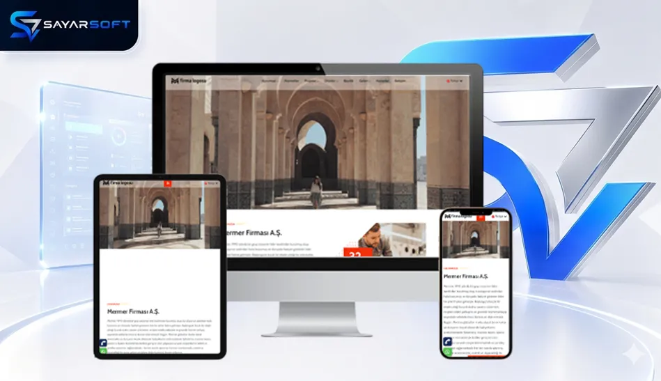 Mermer ve Doğal Taş Firması Hazır Web Sitesi Paketi
