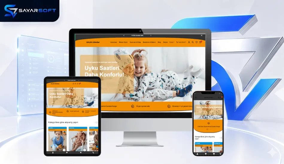 E-Ticaret Çocuk Giyim ve Oyuncak Satışı Hazır Web Sitesi Paketi