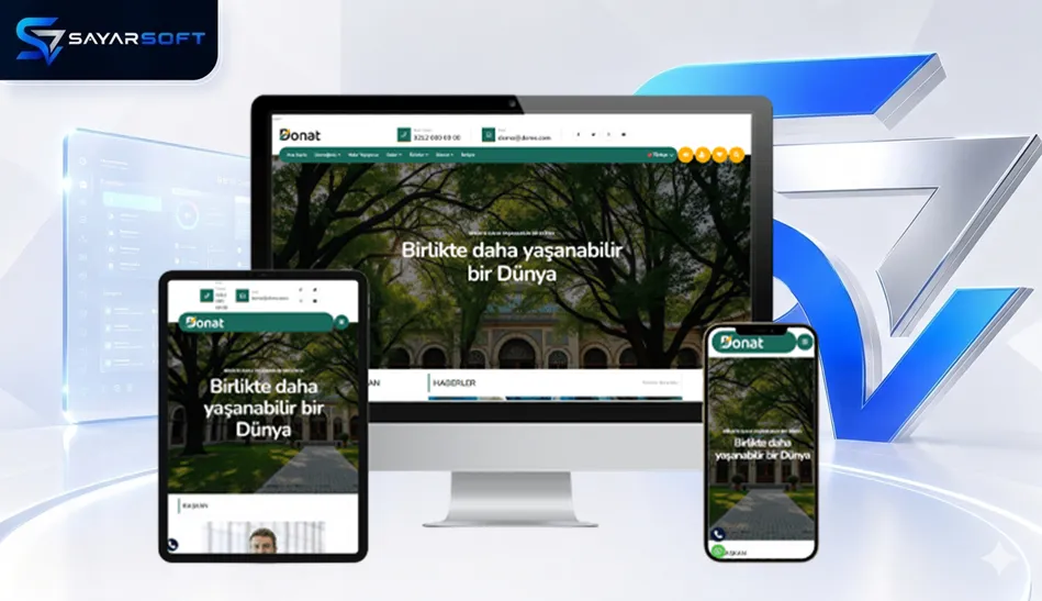 Dernek, Belediye ve Vakıf Kurumsal Web Sitesi Paketi