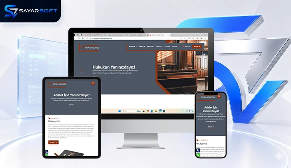 Hukuk Bürosu, Avukatlık ve Hukuki Danışmanlık Web Sitesi Paketi