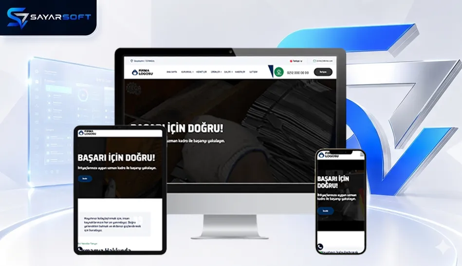 Kurumsal Firma Web Sitesi Paketi – Video Slayt Özellikli