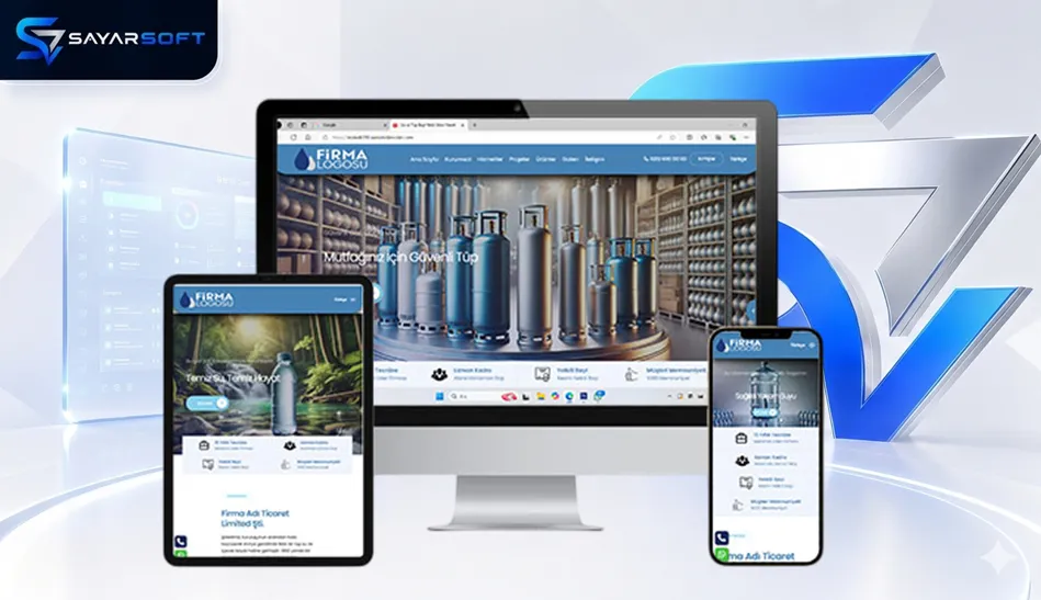 Su Bayisi ve Tüp Dağıtım Hizmetleri Web Sitesi Paketi