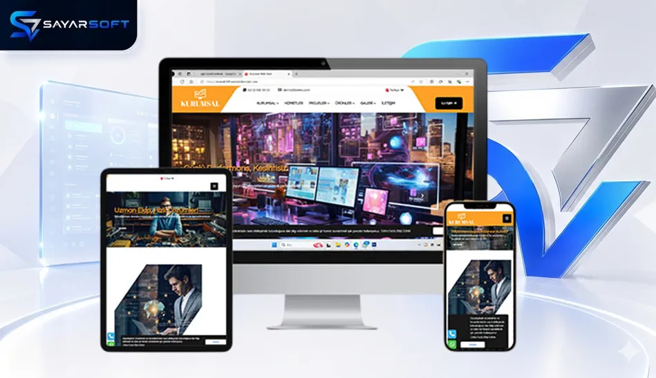 Teknoloji ve Bilişim Firması Web Sitesi Paketi