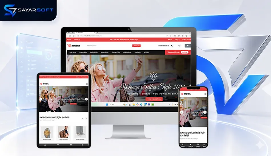 E-Ticaret Moda ve Giyim Ürünleri Satış Web Sitesi Paketi