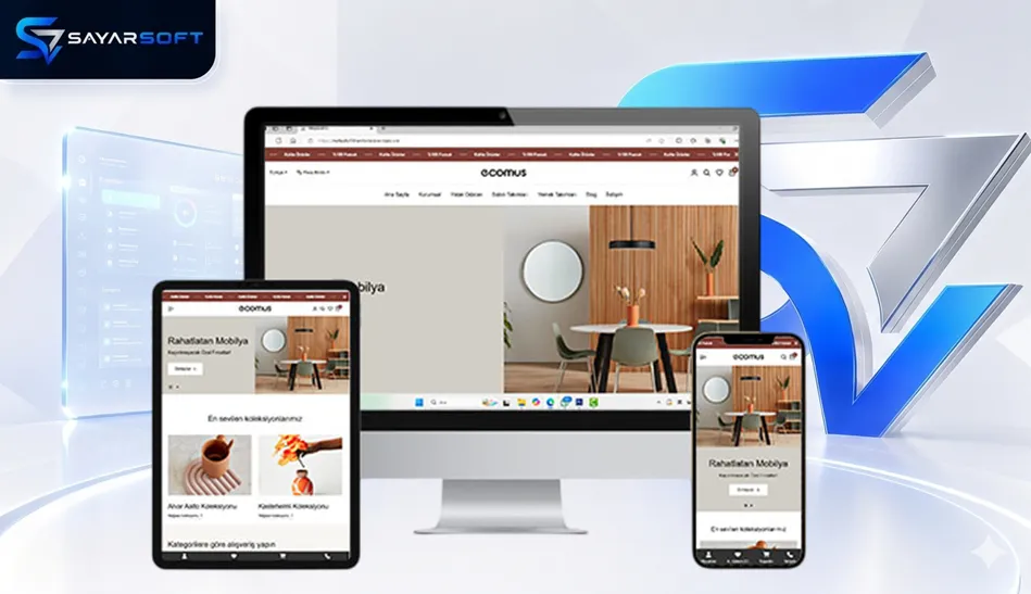 Mobilya ve Dekorasyon E-Ticaret Web Sitesi Paketi