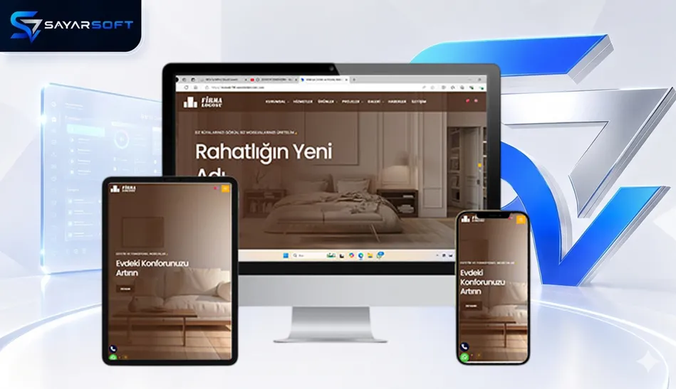Mobilya Üretim, Montaj ve Dekorasyon Web Sitesi Paketi