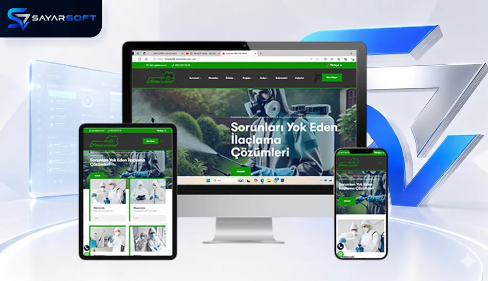 Haşere İlaçlama ve Dezenfeksiyon Web Sitesi Paketi