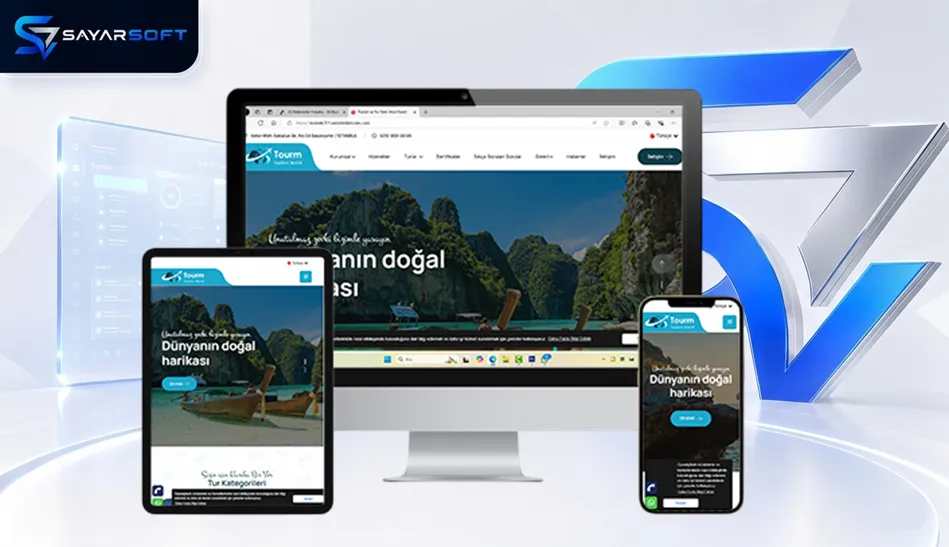 Turizm, Gezi ve Tur Organizasyon Web Sitesi Paketi