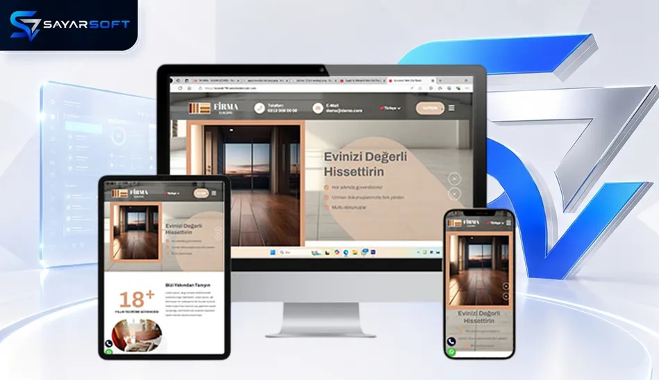Zemin Kaplama ve Yapı Dekorasyon Web Sitesi Paketi