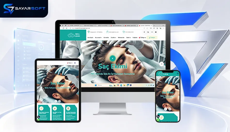 Saç Ekimi ve Estetik Merkezi Web Sitesi Paketi