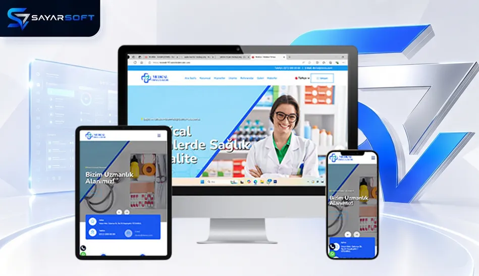 Eczane ve İlaç Dağıtım Web Sitesi Paketi
