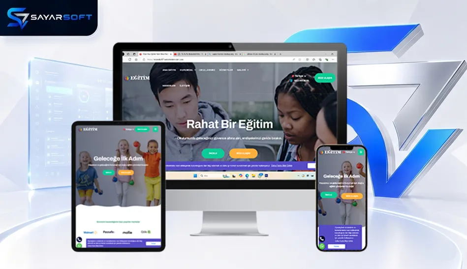 Eğitim, Etüt ve Dershane Web Sitesi Paketi