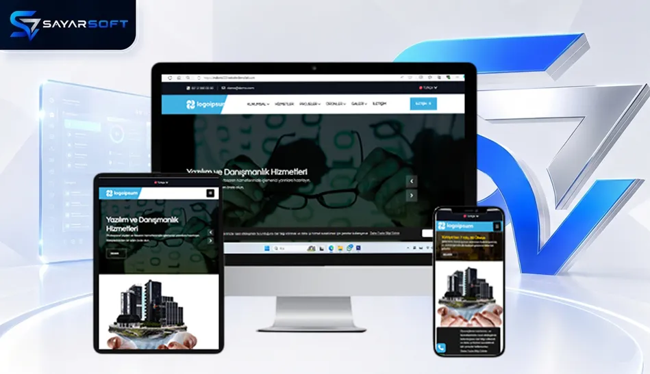Yazılım, Bilişim ve Danışmanlık Web Sitesi Paketi