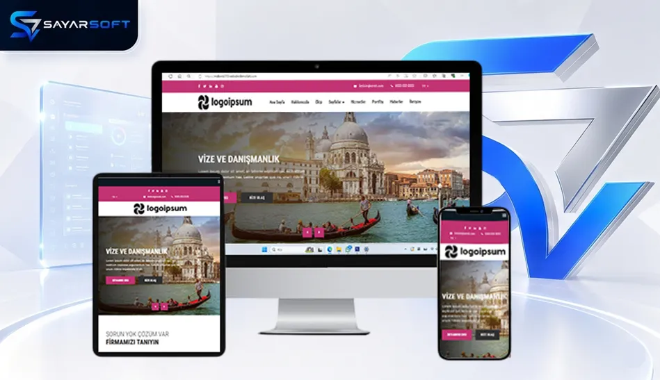 Hazır Yurtdışı Vize Danışmanlık Web Sitesi Paketi