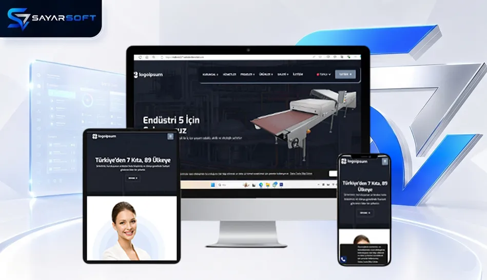 Hazır Endüstri Sektörü Web Sitesi Paketi