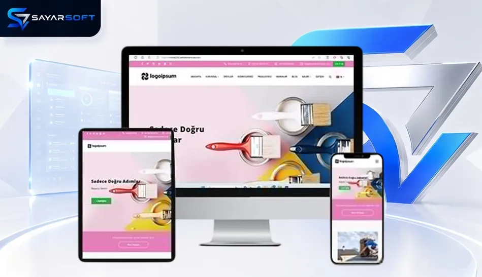  Boya Badana ve Dış Cephe Onarım Hazır Web Sitesi Paketi