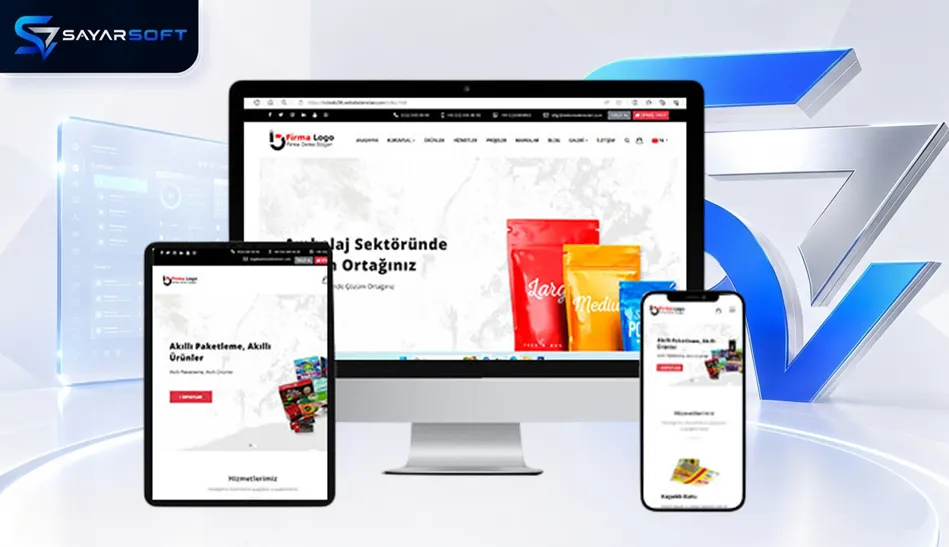 Plastik ve Ambalaj Firması Hazır Web Sitesi Paketi