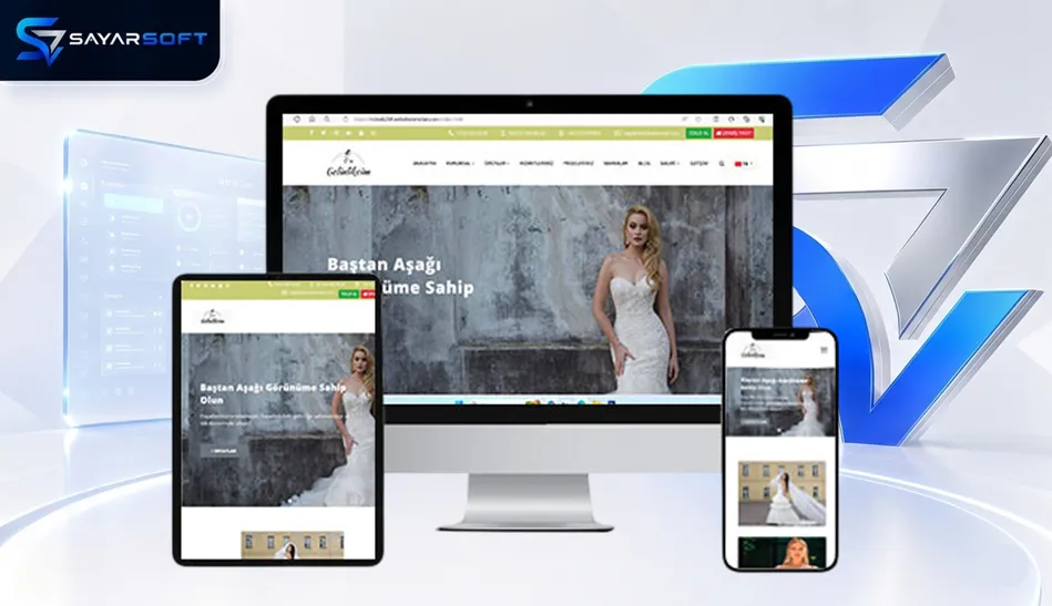 Gelinlikçi ve Tekstil Firması Hazır Web Paketi
