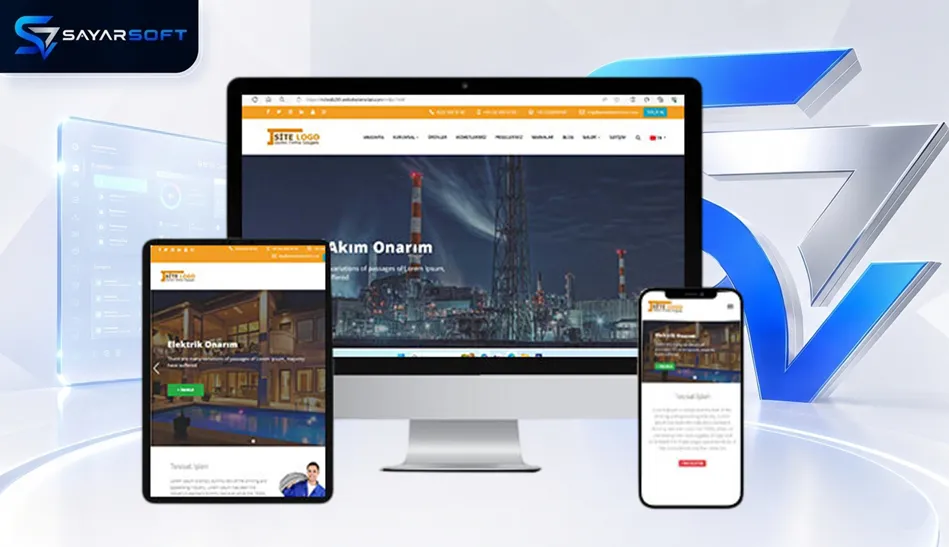 Elektrik ve Enerji Firması Hazır Web Sitesi Paketi