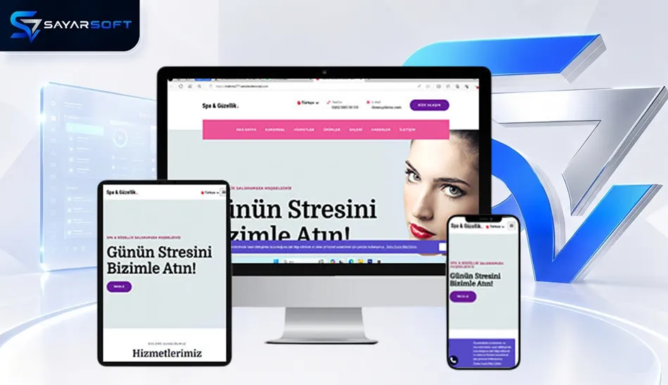 Spa Salonu Hazır Web Sitesi Paketi