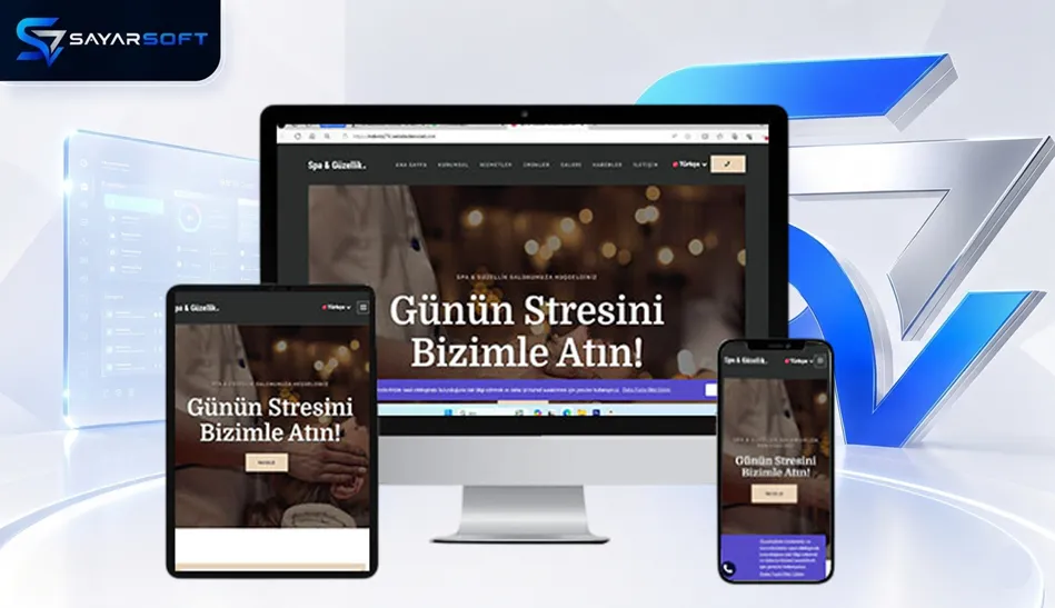 Güzellik Merkezi Hazır Web Sitesi Paketi