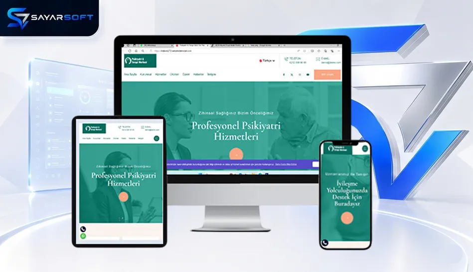 Psikoterapist ve Psikolojik Danışmanlık Hazır Web Sitesi Paketi