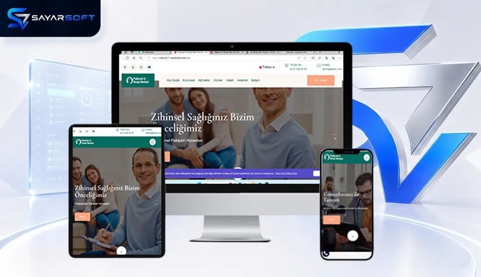 Psikiyatri ve Ruh Sağlığı Hazır Web Sitesi Paketi