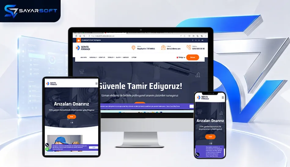 Kombi ve Klima Teknik Servisi Hazır Web Sitesi Paketi
