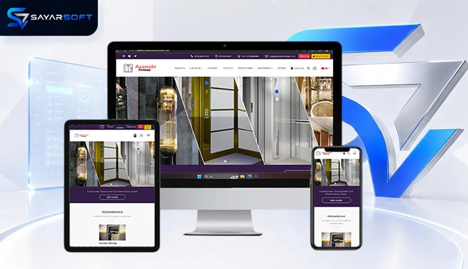 Asansör Firması Hazır Web Sitesi Paketi
