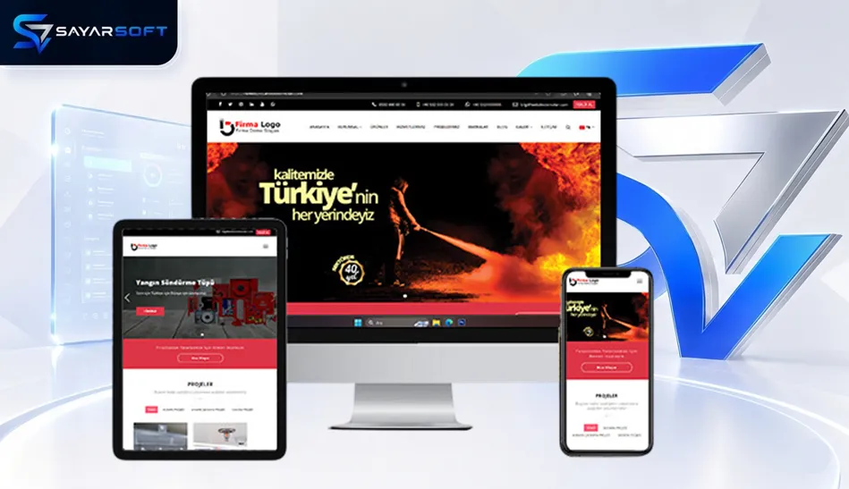 Yangın Söndürme Sistemleri Hazır Web Sitesi Paketi