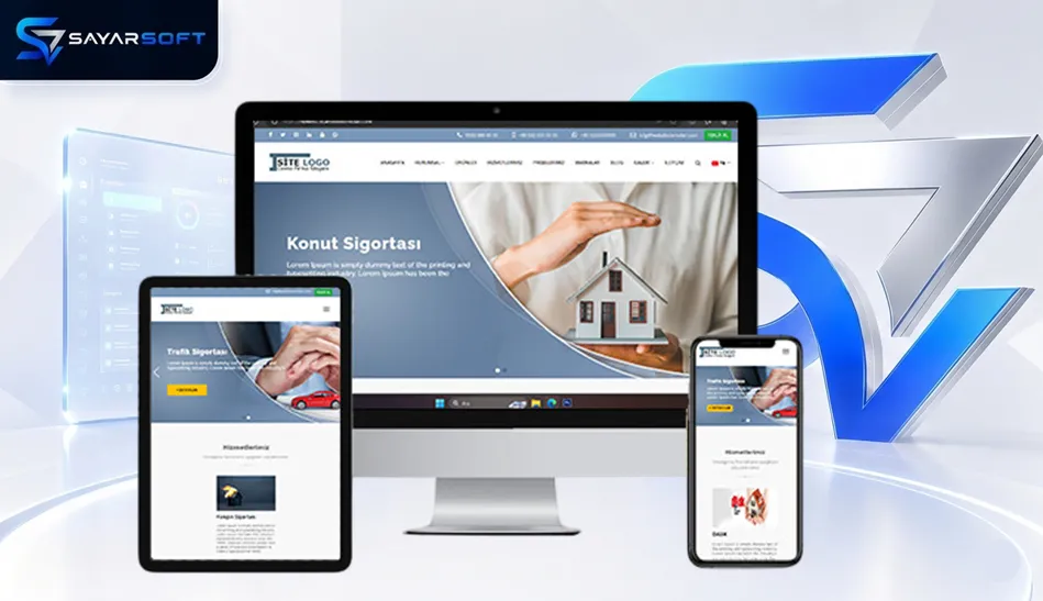 Sigorta Şirketi Hazır Web Sitesi Paketi