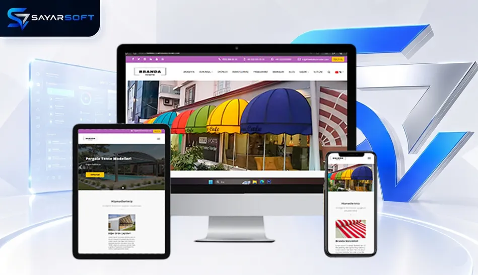 Branda ve Tente Sistemleri Hazır Web Sitesi Paketi