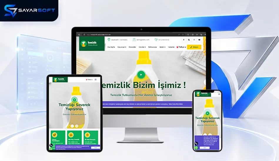Kurumsal Temizlik Hizmetleri Hazır Web Sitesi Paketi