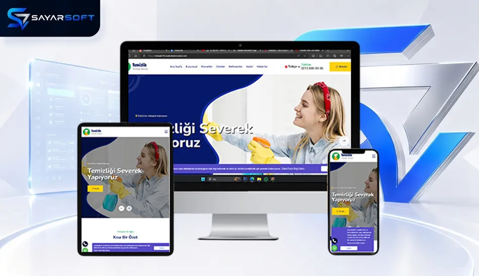 Halı ve Koltuk Temizlik Hizmetleri Hazır Web Sitesi Paketi