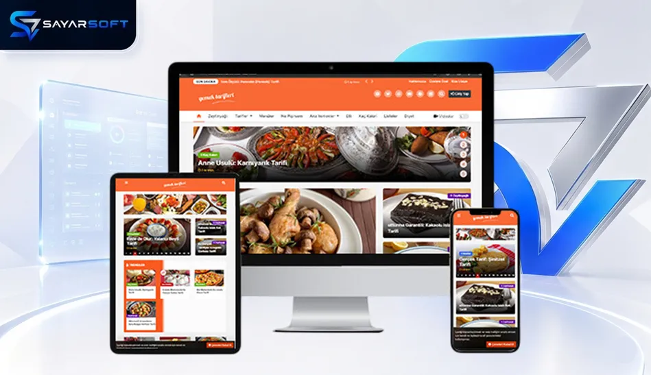 Yemek Tarifleri Blog Hazır Web Paketi