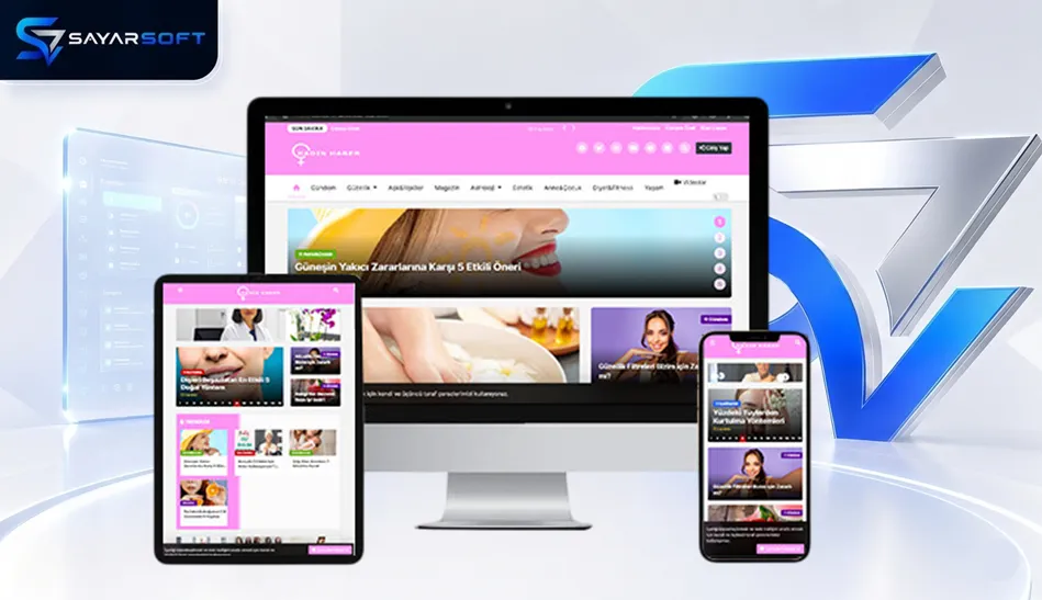 Kadın Yaşam ve Magazin Blogu Hazır Web Sitesi Paketi