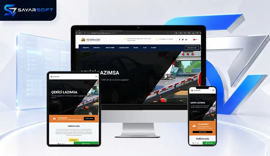 Acil Yol Yardım ve Oto Çekici Web Sitesi Paketi