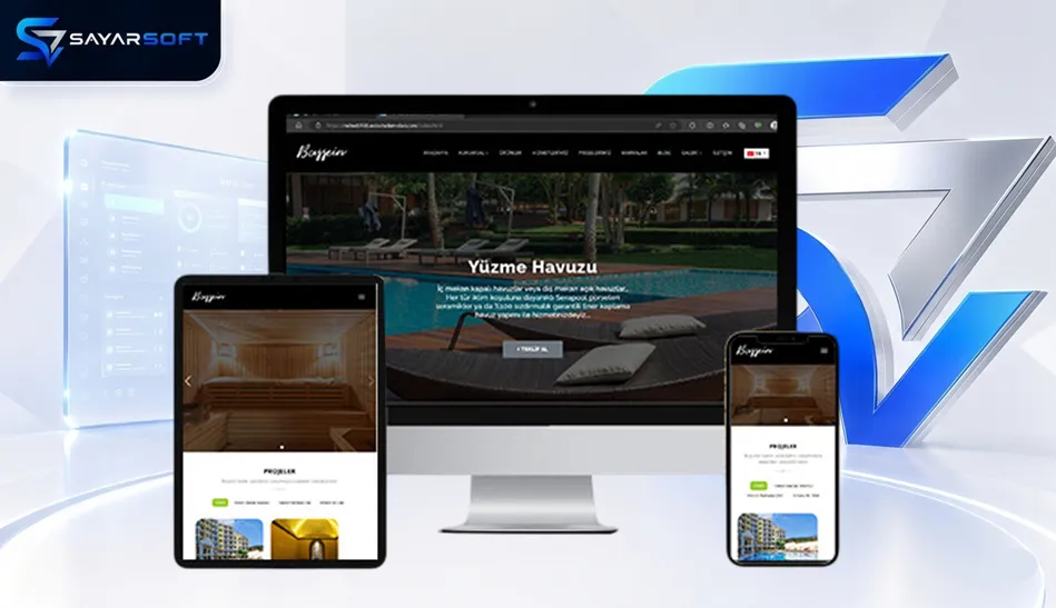 Profesyonel Havuz ve Havuz Sistemleri Web Sitesi Paketi