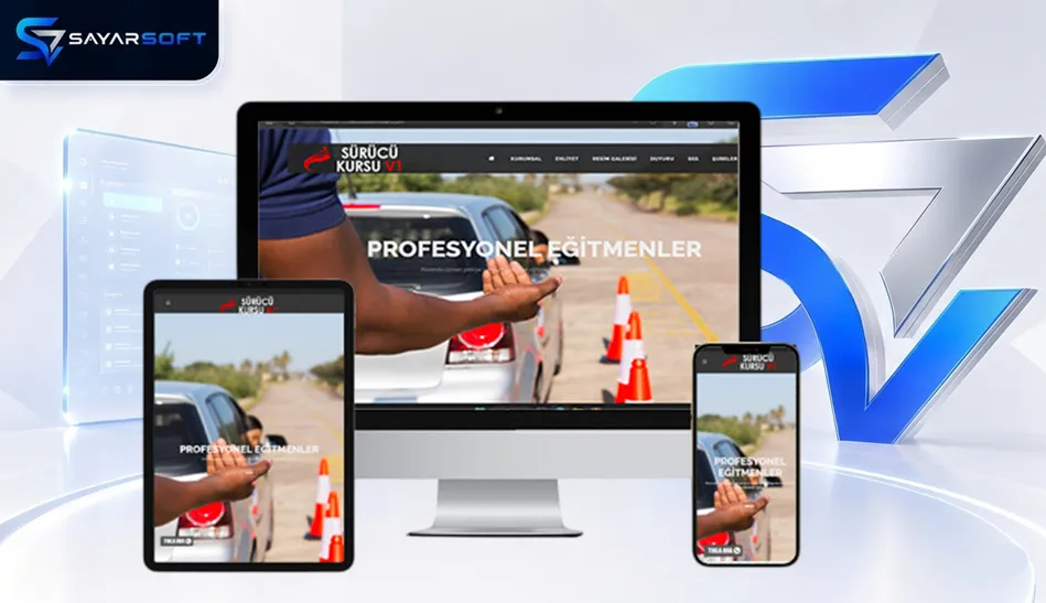 Sürücü Kursu ve Eğitim Merkezi Web Sitesi Paketi