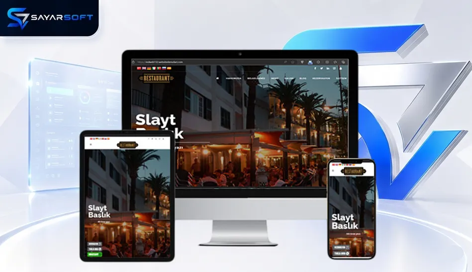 Kafe ve Restoran Web Sitesi Paketi