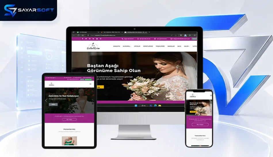 Gelinlik ve Moda Evi Web Sitesi Paketi