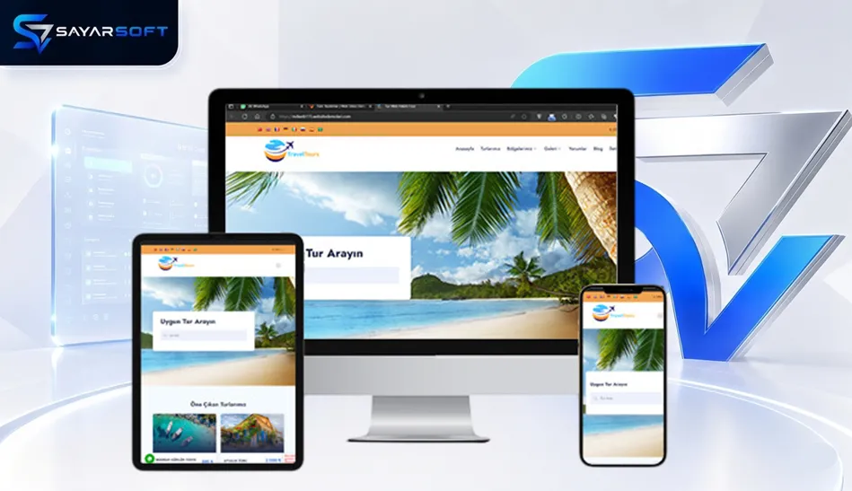 Tur ve Seyahat Rezervasyon Web Sitesi Paketi